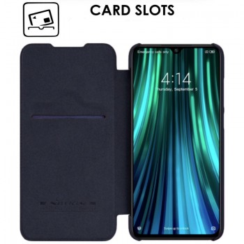 Odinis dėklas Nillkin qin serijos - juodas (Xiaomi Redmi Note 8) Odinis dėklas Nillkin qin serijos - juodas (Xiaomi Redmi Note 8)